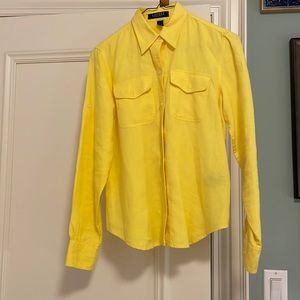 Bright yellow Ralph Lauren button down